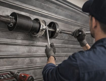 Troca de molas para portas de aço