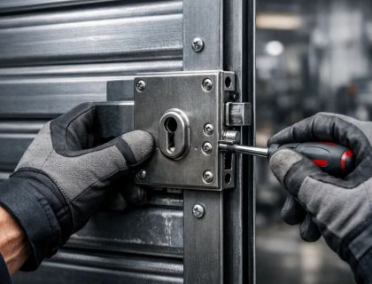 Troca e conserto de fechaduras de portas de aço