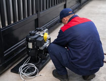 Troca e instalação de motor em portas automáticas